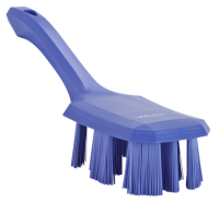 UST Hand Brush w/short handle, 10.2", Stiff, Purple
