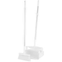 Lobby dust pan w/ broom