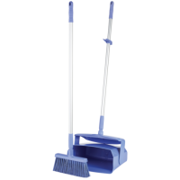 Lobby dust pan w/ broom