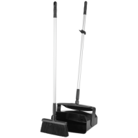 Lobby dust pan w/ broom