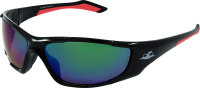 Javelin™ Green Mirror Polarized Lens, Shiny Black Frame