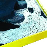 Disinfectant boot bath mat, 32" x 39" x 2"