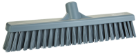 Vikan Soft/stiff broom head, gray