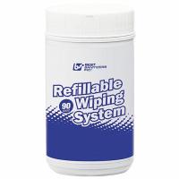 Refillable wiping system, 90-ct canister dry wipes