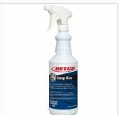 Betco Deep Blue Glass & Surface Cleaner - For Glass, Window, Stainless Steel, Plastic, Porcelain, Chrome - 128 fl oz (4 quart) - Pleasant Scent - Recommended For: Dust Remover, Smoke Film Remover, Grease Remover, Grime Remover, Smudge Remover - Non-streak