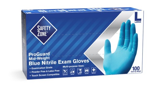 NITRILE PF IND GR GLVE L B100