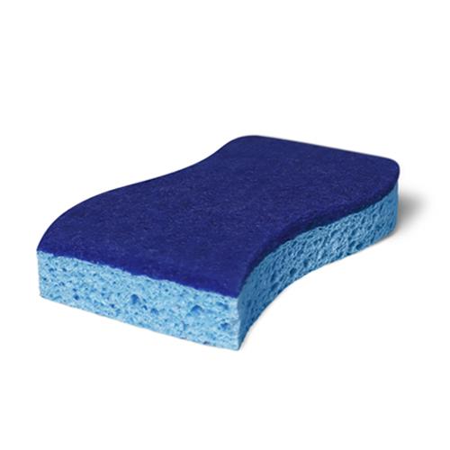 CELLULOSE SPONGE WITH NON-ABRASIVE SCRUBBER 100/CS