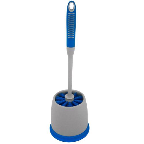 HOSPECO TOILET BOWL BRUSH AND CADDY BLUE/GRAY 12/CS