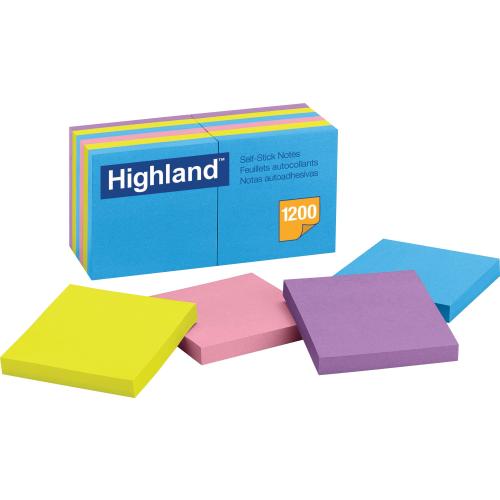 NOTE,3X3, SELF STICK,AST