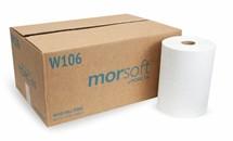 MORCON 10" HARDWOUND TOWEL, 1 PLY, WHITE, 800', 6/CS