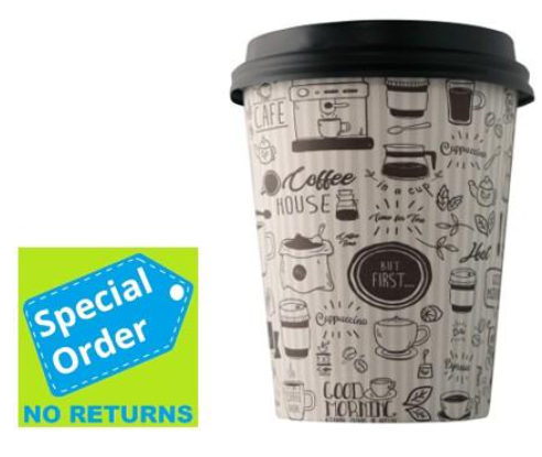 EMPRESS PAPER HOT CUP, 12OZ, WHITE, 20/50 CS (1000 TOTAL)