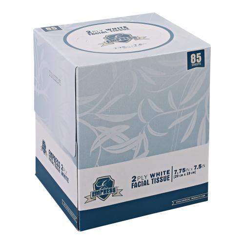 EMPRESS CUBED FACIAL TISSUE, 2 PLY, WHITE, 36/85 CS