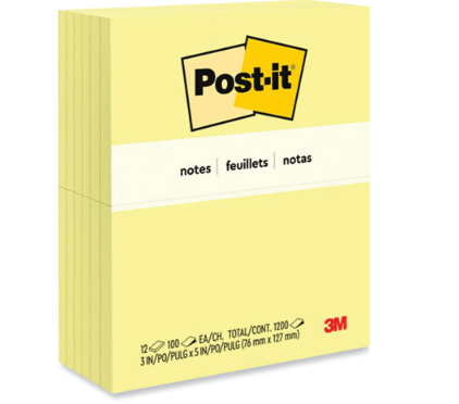POST-IT,PLN,3X5,YW