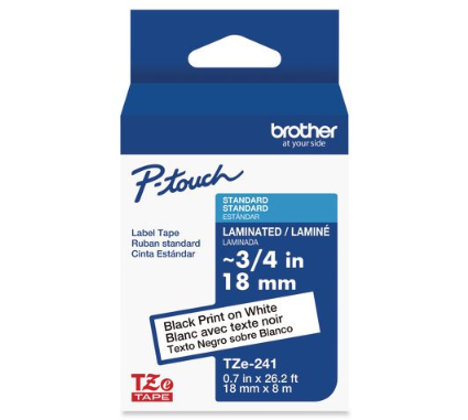 TAPE,LABEL,3/4",BLK/WHT