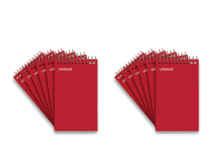 NOTEBOOK,WRBND,3X5,12/PK