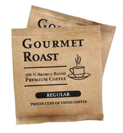 12 CUP REGULAR GOURMET ROAST FILTER PACK COFFEE 100/CS