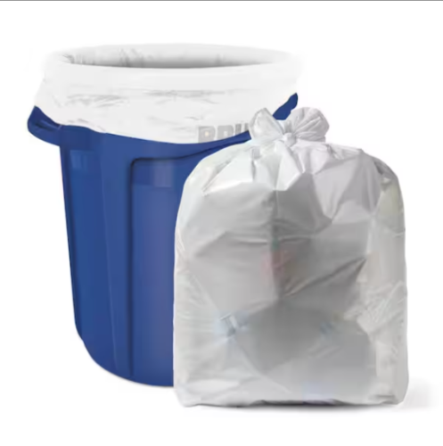 38x 58 CAN LINER, .7MIL, XtraHeavy, WHITE, 4 ROLLS OF 25 BAGS PER CASE