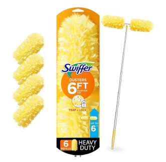 P&G Professional Swiffer Dusters HD Starter Kit 6' Extendable Handle & 4 Dusters, 4/Case