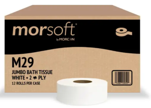 JUMBO BATH TISSUE 2-PLY 9" DIA. 12 ROLLS/CS