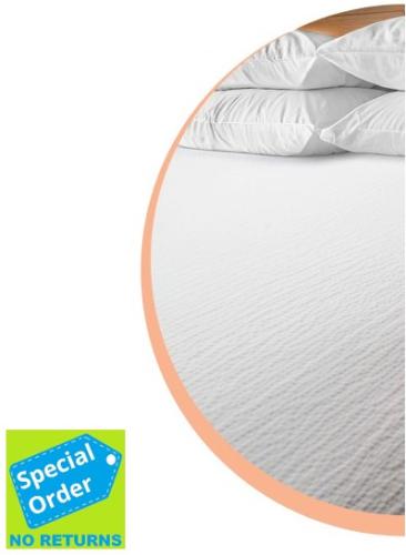 QUEEN 96X115 UTICA WHITE SEERSUCKER TOP SHEET 12/CS