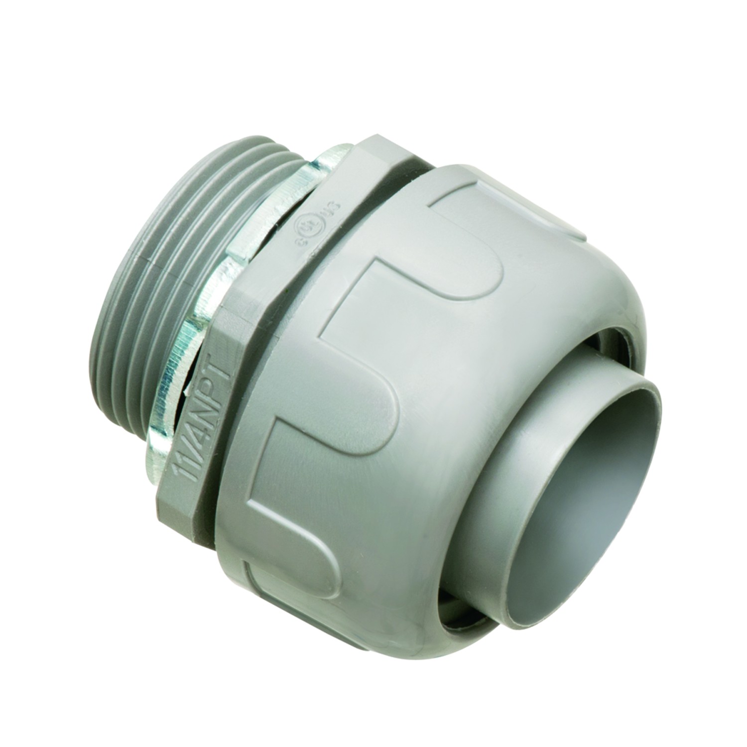 Picture of NMLT12C - Non-metallic Liquid-tight straight 1 1/4 inch connector