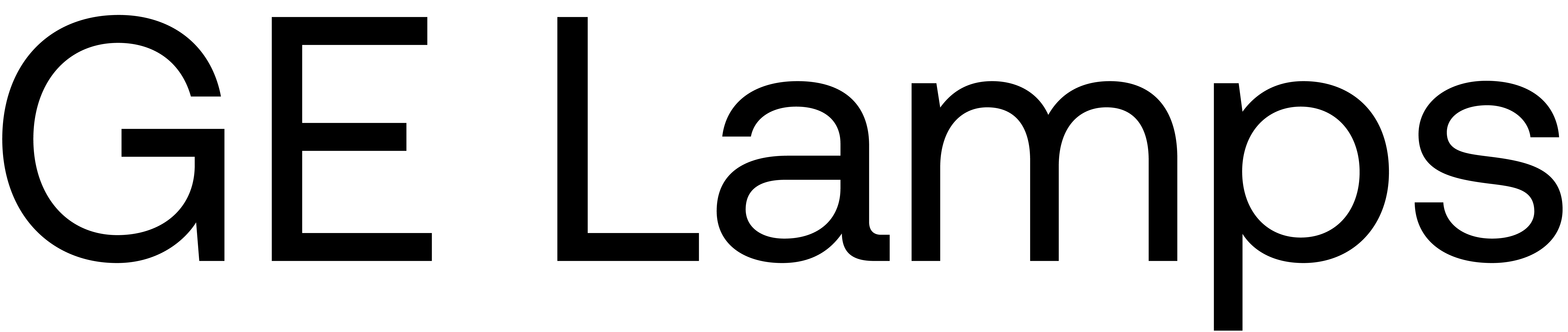 GE Lamps brand logo