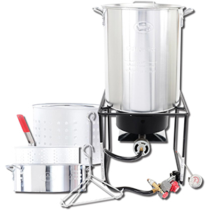 Propane powered turkey fryer