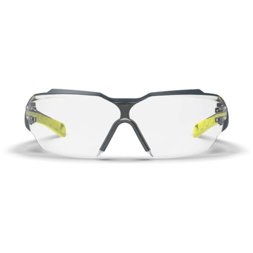 HexArmor MX300 clear safety glasses front view