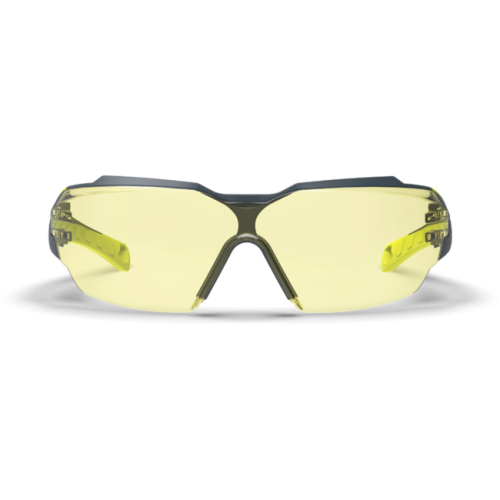 HexArmor MX300 amber safety glasses front view