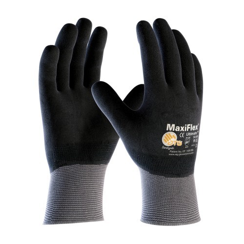 MaxiFlex® Ultimate™ Seamless Knit Nylon / Elastane Glove with Nitrile Coated MicroFoam Grip - 34-876 - 34-876-S