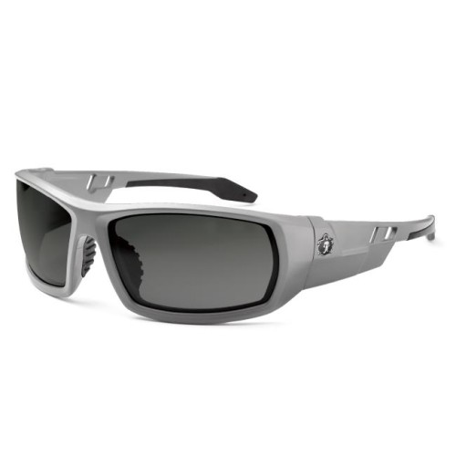 Smoke Lens Matte Gray Frame Skullerz ODIN Anti-Fog Safety Glasses, Sunglasses - 50133