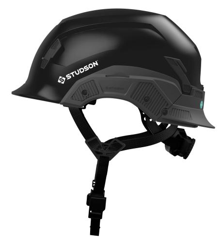 Black Studson SHK-1 Standard Brim Non-Vented Safety Helmet - Type II, Class E