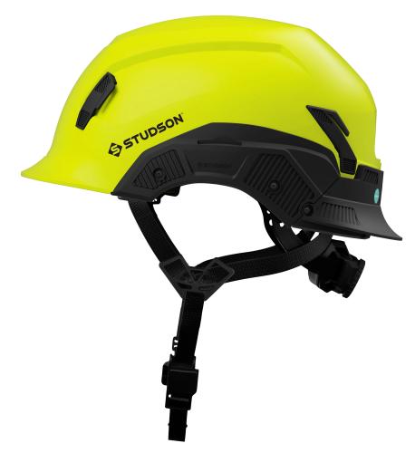 Hi-Vis Yellow Studson SHK-1 Standard Brim Non-Vented Safety Helmet - Type II, Class E