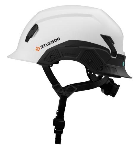 White Studson SHK-1 Standard Brim Non-Vented Safety Helmet - Type II, Class E