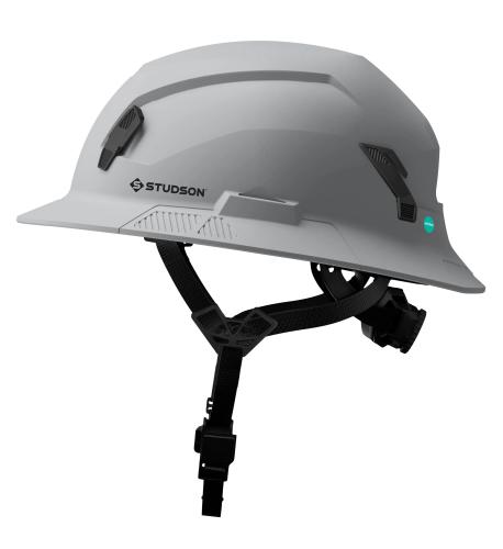 Grey Studson SHK-1 Full Brim Non-Vented Safety Helmet - Type II, Class E
