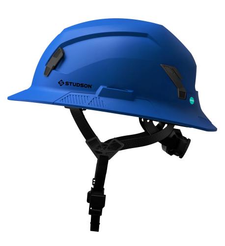 Royal Blue Studson SHK-1 Full Brim Non-Vented Safety Helmet - Type II, Class E