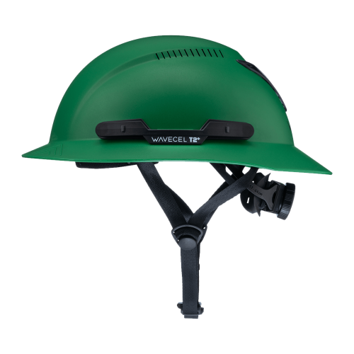 WaveCel T2+ MAX Safety Helmet - Type 2, Full Brim, Vented, Green - 10-00-0004