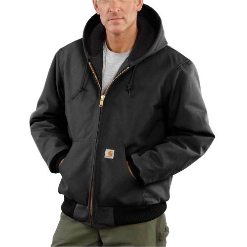 Carhartt Men's J140 Loose Fit Firm Duck Insulated Flannel-Lined Active Jacket