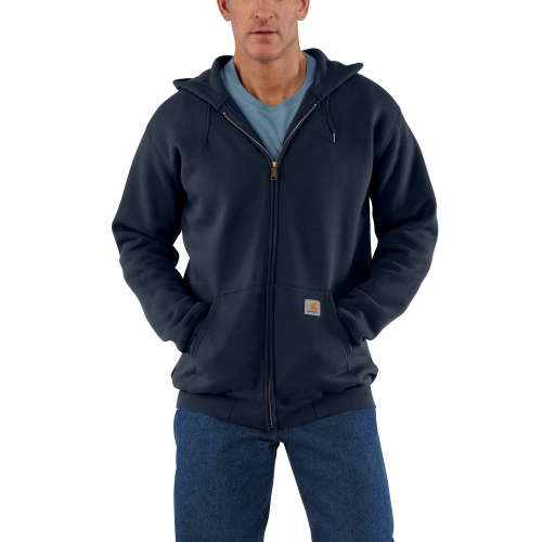 2X Tall - Carhartt Men's Loose Fit Midweight Full-Zip Sweatshirt - New Navy - K122-472-XXL-T