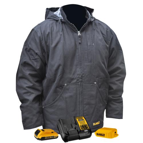 DEWALT® DCHJ076AB Men’s Heated Heavy-Duty Work Coat Kit