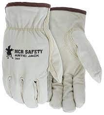 Artic Jack® Leather Drivers Insulated Work Gloves Premium Grain Pigskin Leather Thermosock® Lined - 3460 - 3460-XL