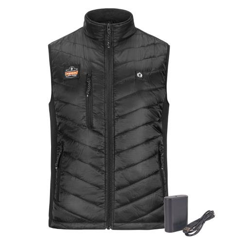 Ergodyne N-Ferno® 6495 Rechargeable Heated Vest with Battery