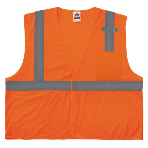 LG - Ergodyne GloWear® 8210HL Type R Class 2 Economy Mesh Safety Vest - 8210HL-O-L/XL