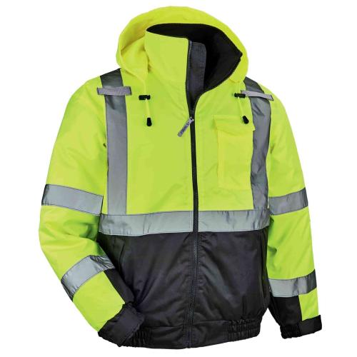 Ergodyne GloWear® 8377 Type R Class 3 Hi-Vis Winter Bomber Jacket
