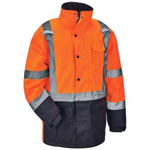 Ergodyne GloWear® 8384 Type R Class 3 Hi-Vis Quilted Winter Parka