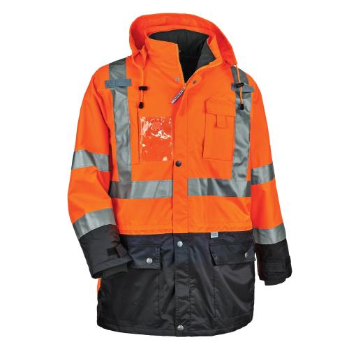Ergodyne GloWear® 8388 4-in-1 Type R Class 3 Hi-Vis Winter Parka