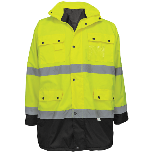 Global Glove GLO-P1 FrogWear® Hi-Vis Type R Class 3 Waterproof Winter Parka Jacket
