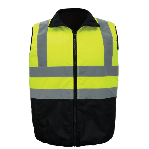 Global Glove GLO-V1 FrogWear® Insulated Hi-Vis Type R Class 2 Reversible Safety Vest