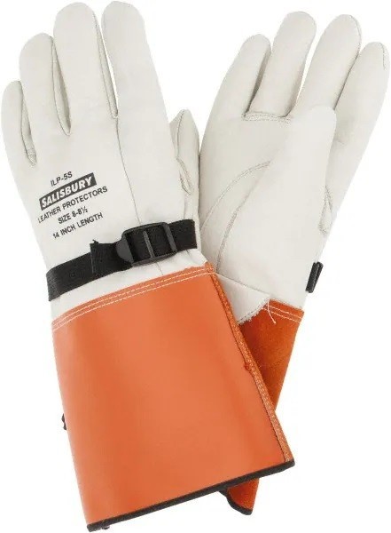 SALISBURY 14 INCH LEATHER GLOVE PROTECTORS ILP5S - ILP5S/9