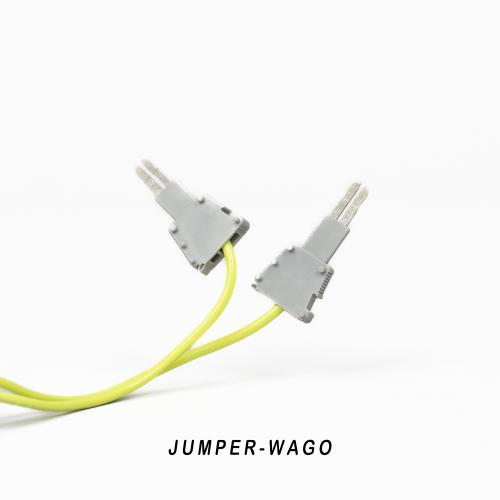 WAGO Flat Connector Electrical Jumper Lead with Green Wire